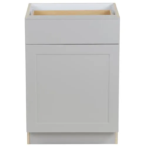 Edson 24 in. W x 35 H x 25 D Assembled Kitchen Door Drawer Base Cabinet, Grey (B24L)
