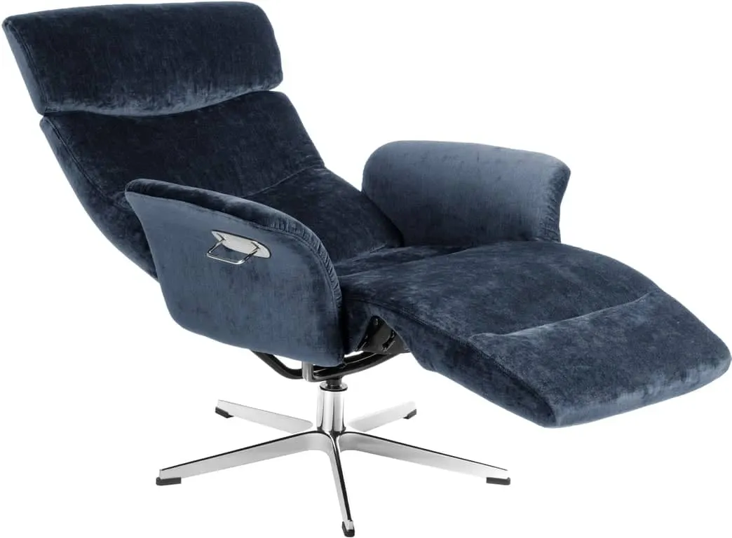 Conform Master recliner svingfot alu stoff Eros 1070-48 Midnight Blue