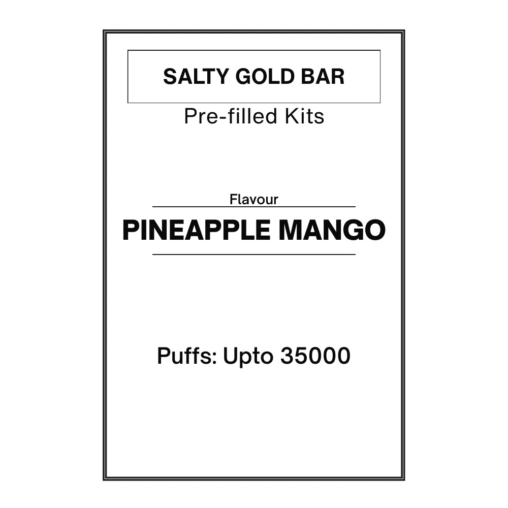 Pineapple Mango -Salty GOLD Bar Pre-filled Kit 6mg/mL