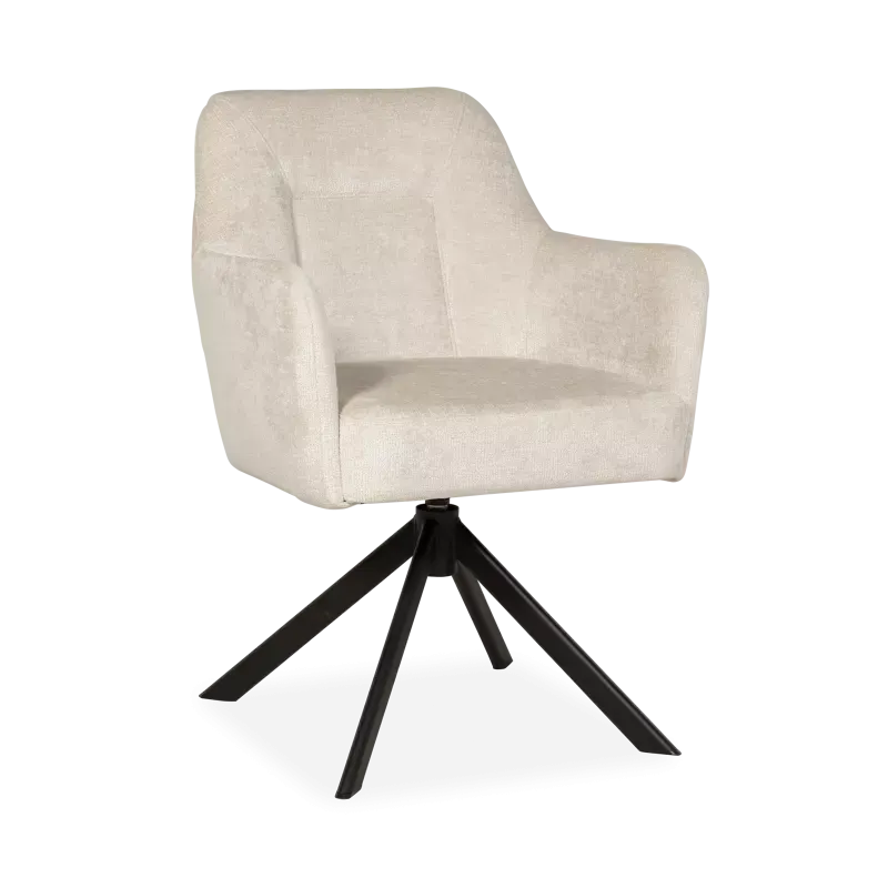 Armstoel (draaibaar + binnenvering) Salina - Perfect Harmony Creme