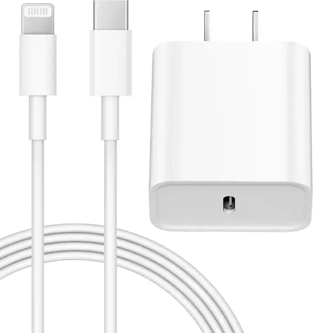 iPhone 14 13 12 Charger Fast Charging 20W USB C Wall Charger with 6FT Cable | PD Fast Charging for iPhone 14/13/12/11/Pro/Pro Max/Mini/Xs Max/XR/X, iPad