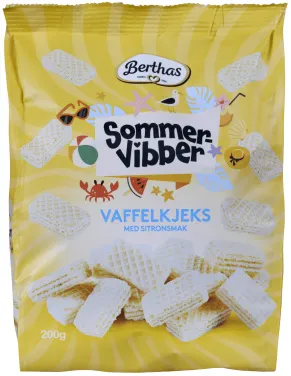 Vaffelkjeks Sitron