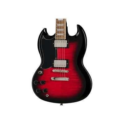 EPIPHONE BY GIBSON SG TRIBUTE PLUS LEFT HANDED CHERRY BURST ELECTRIC GUITAR