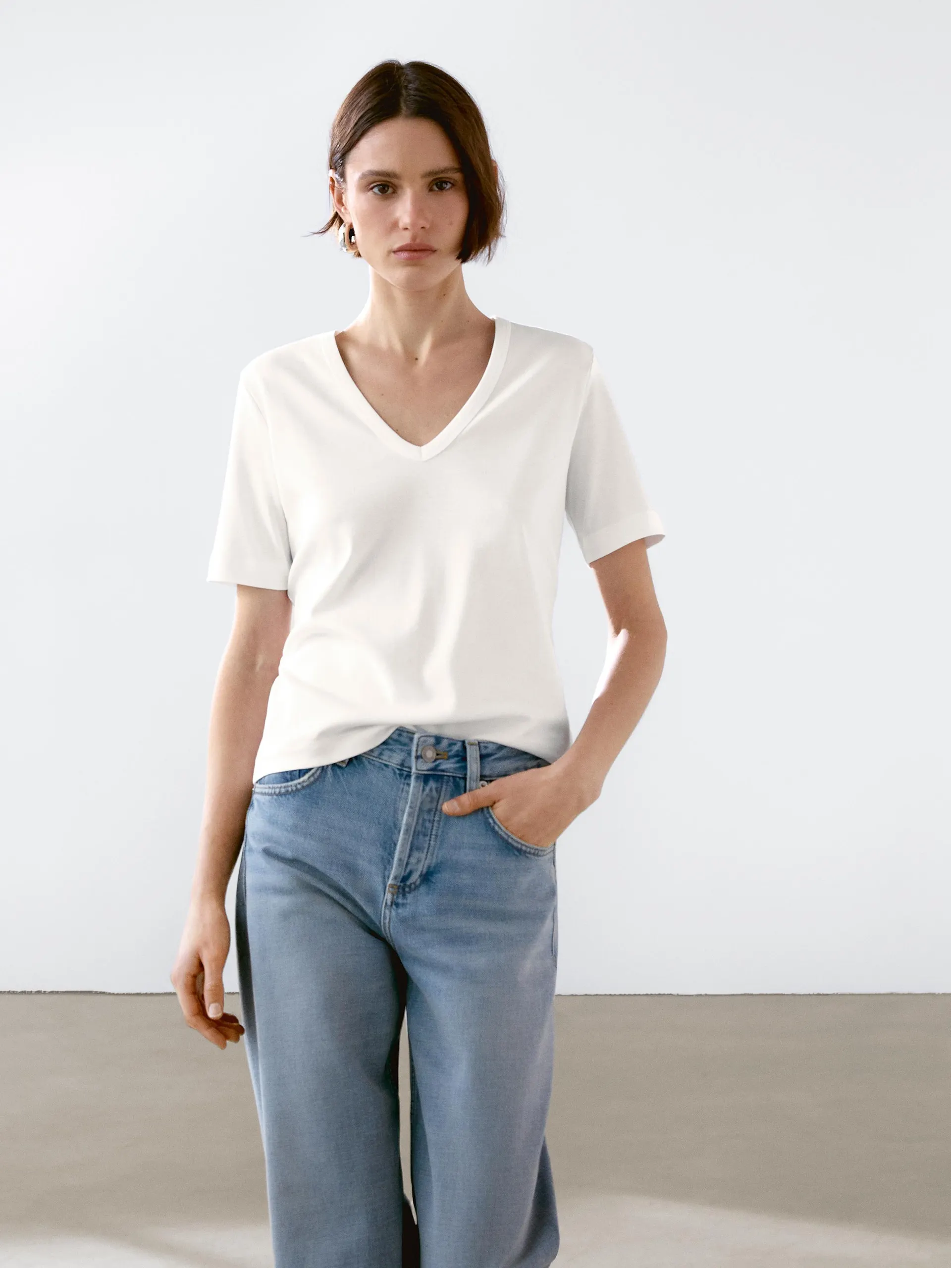 100% katoenen T-shirt met korte mouw