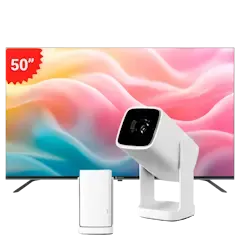 MOTOROLA 50" OLED 4K HDR (50MGFUHD) + PROYECTOR WANBO CUBE 1 (WAPROCUBE1)