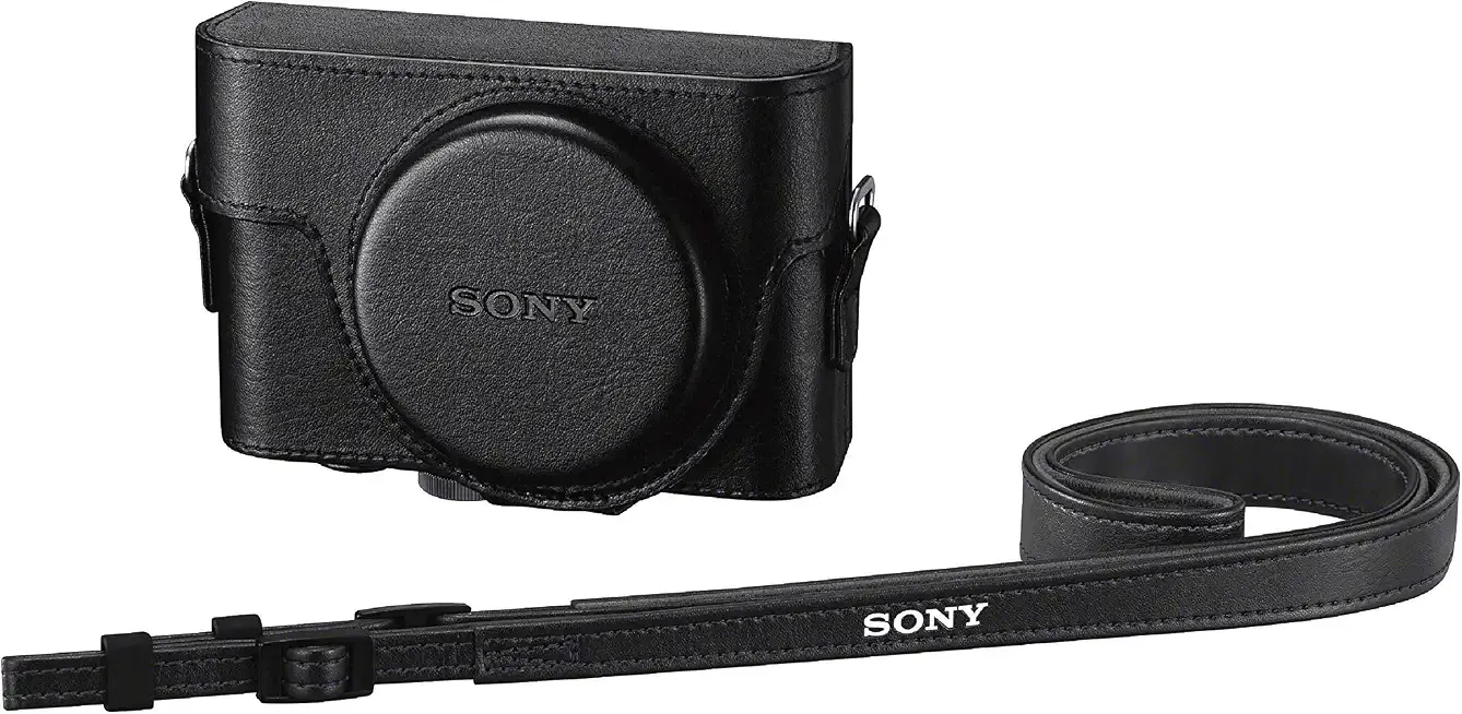 Sony Premium Jacket Case (LCJRXK/B) for RX100 Series Digital Still Cameras, Black, Small