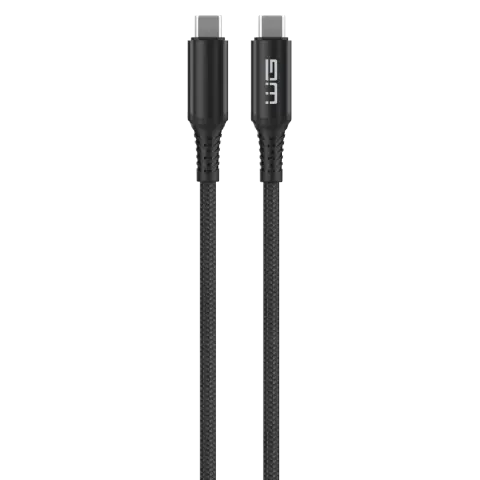 Datový kabel 240W Type-C - Type-C 1m 40Gbps data transfer černá
