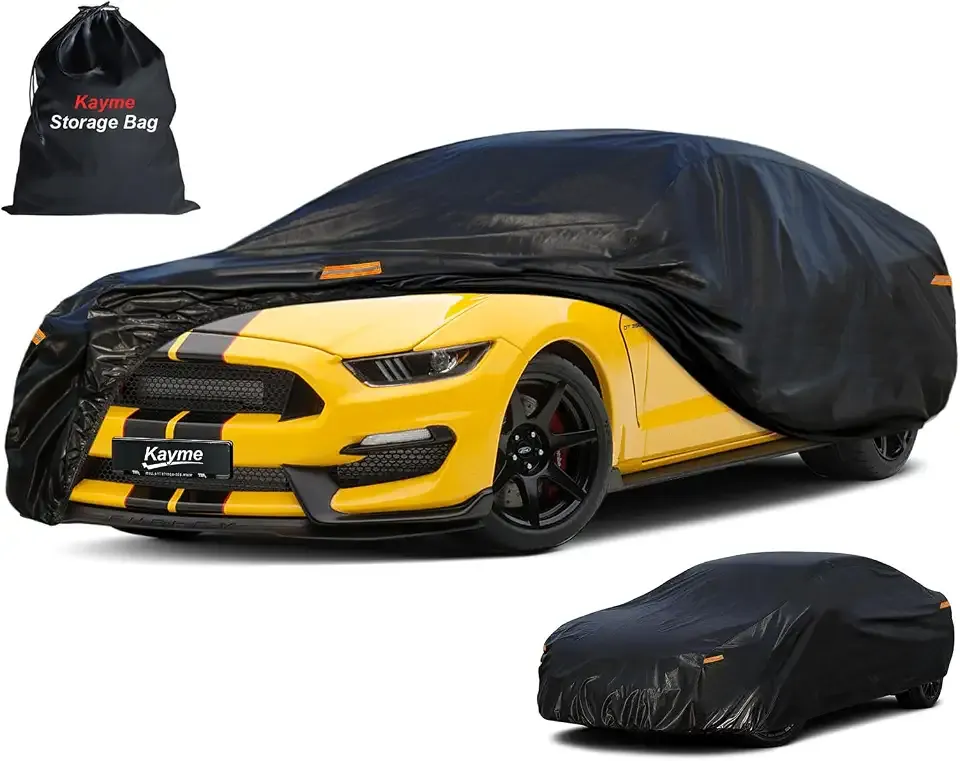 Kayme 7 Layers Waterproof Car Cover for Ford Mustang/Shelby 1964-2026