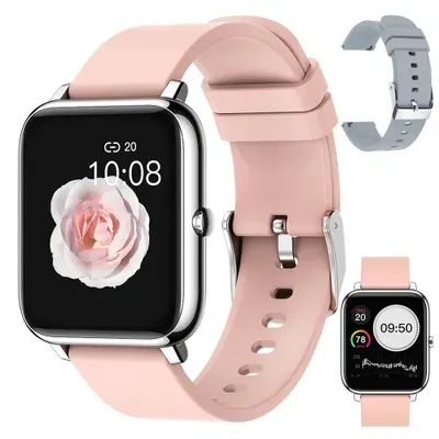 Smartwatch, Smart Watch Damen, 1,3" Fitnessuhr, Telefonfunktion, 100+ Sportmodi Fitness Tracker, Pulsuhr, SpO2, Schlafmonitor, Schrittzähler