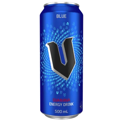 V Blue Guarana Energy Drink