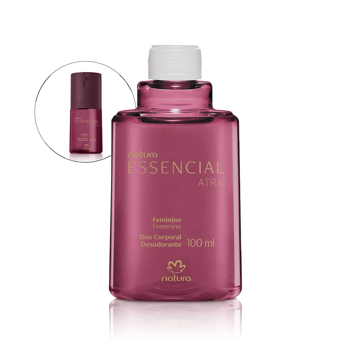 Refil Desodorante Corporal Essencial Atrai Feminino