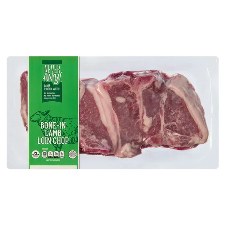 Never Any! USDA Bone-In Lamb Loin Chops, per lb