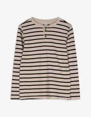 Maglia a manica lunga - Abbottonatura - beige