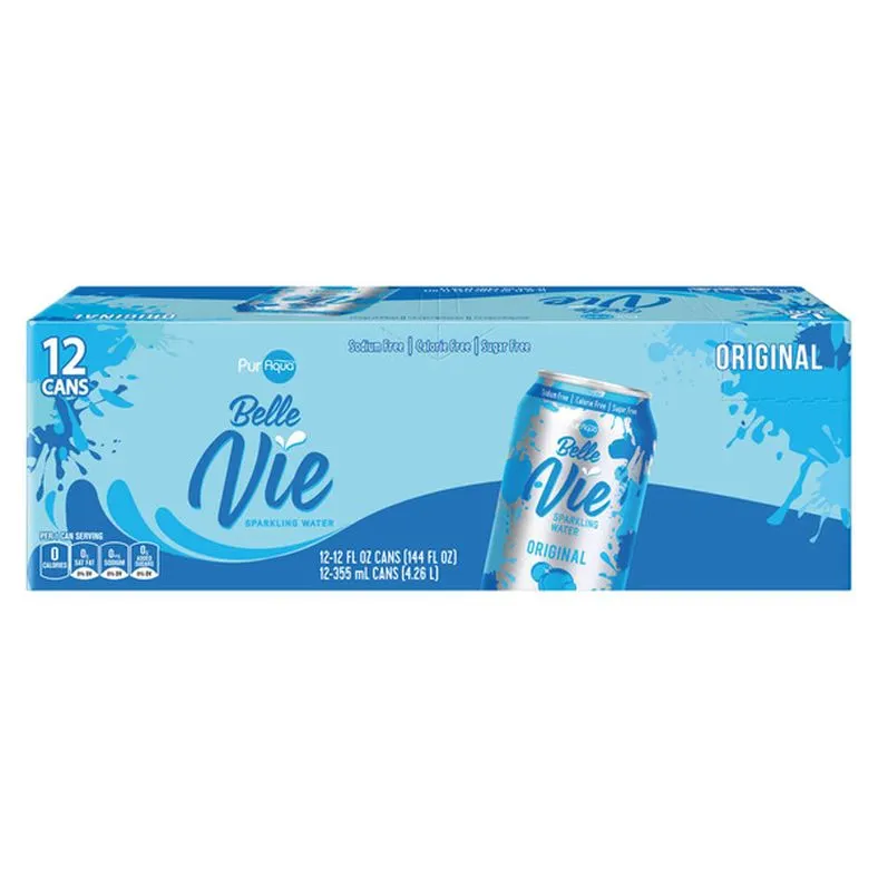PurAqua Orginal Belle Vie Sparkling Flavored Water