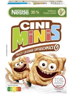 Nestlé Cini Minis Cerealien mit Zimtgeschmack und Vollkorn