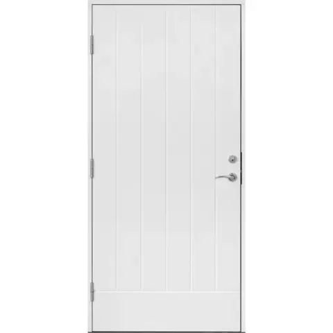 Ytterdør tradisjon tett sporfrest 90x200 venstre hvit ncs s0502-y