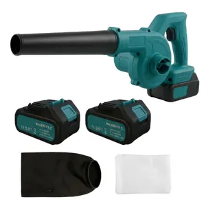 MAKA Soffiatore a Batteria 18V Professionale, Pulitore Foglie con Motore Brushless e 2 Batterie, Soffiatore Giardino con Beccuccio Estendibile