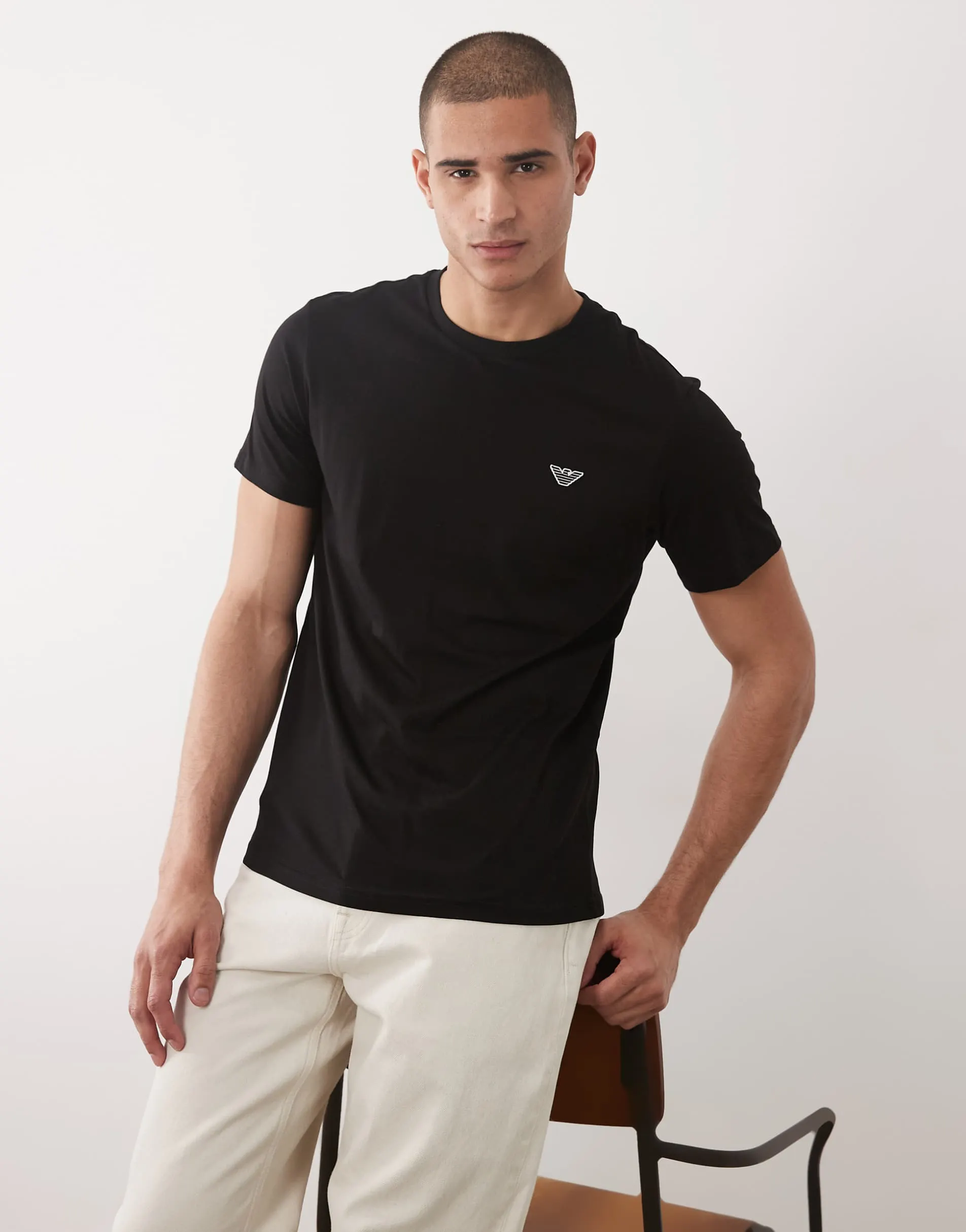Emporio Armani Bodywear t-shirt with logo in black