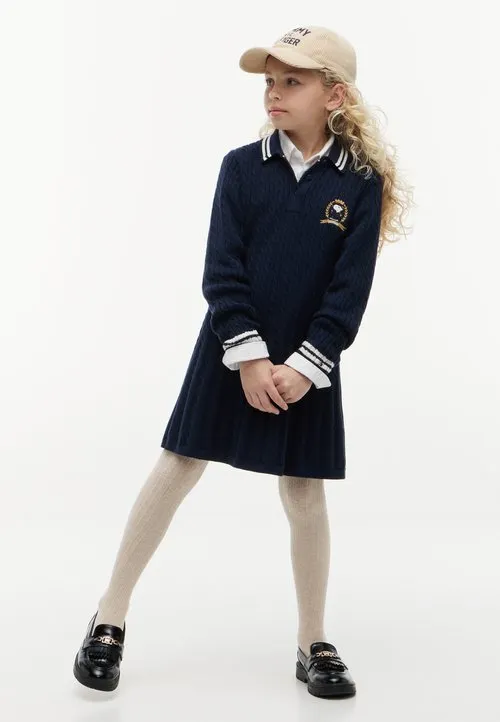 PEANUTS - Strikket kjole - dark blue