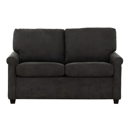 Alden 55 in. Charcoal Twin Size Sofa Bed with USB
