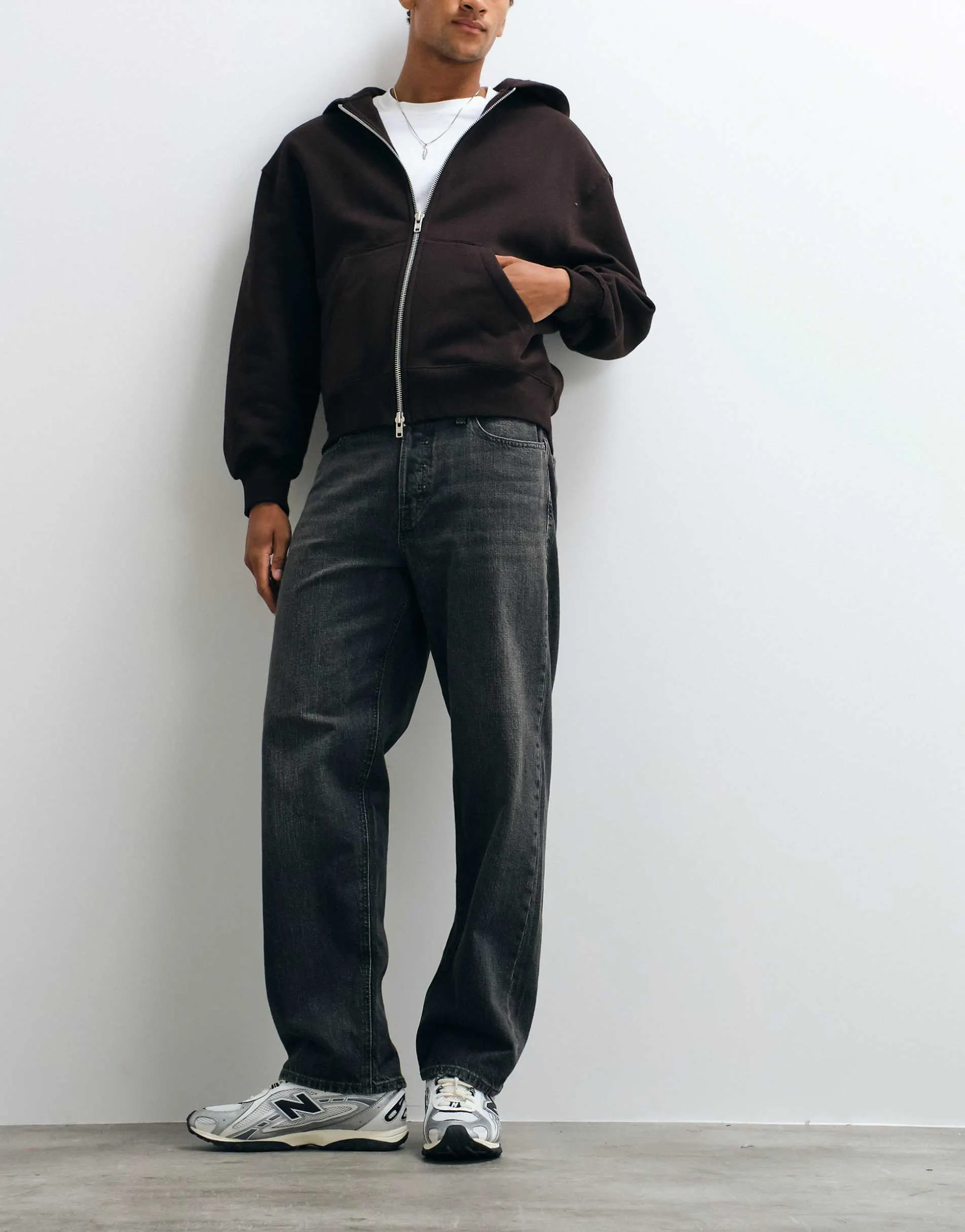 Jack & Jones Eddie loose fit jeans in black wash