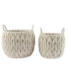 Set van 2 polyester manden