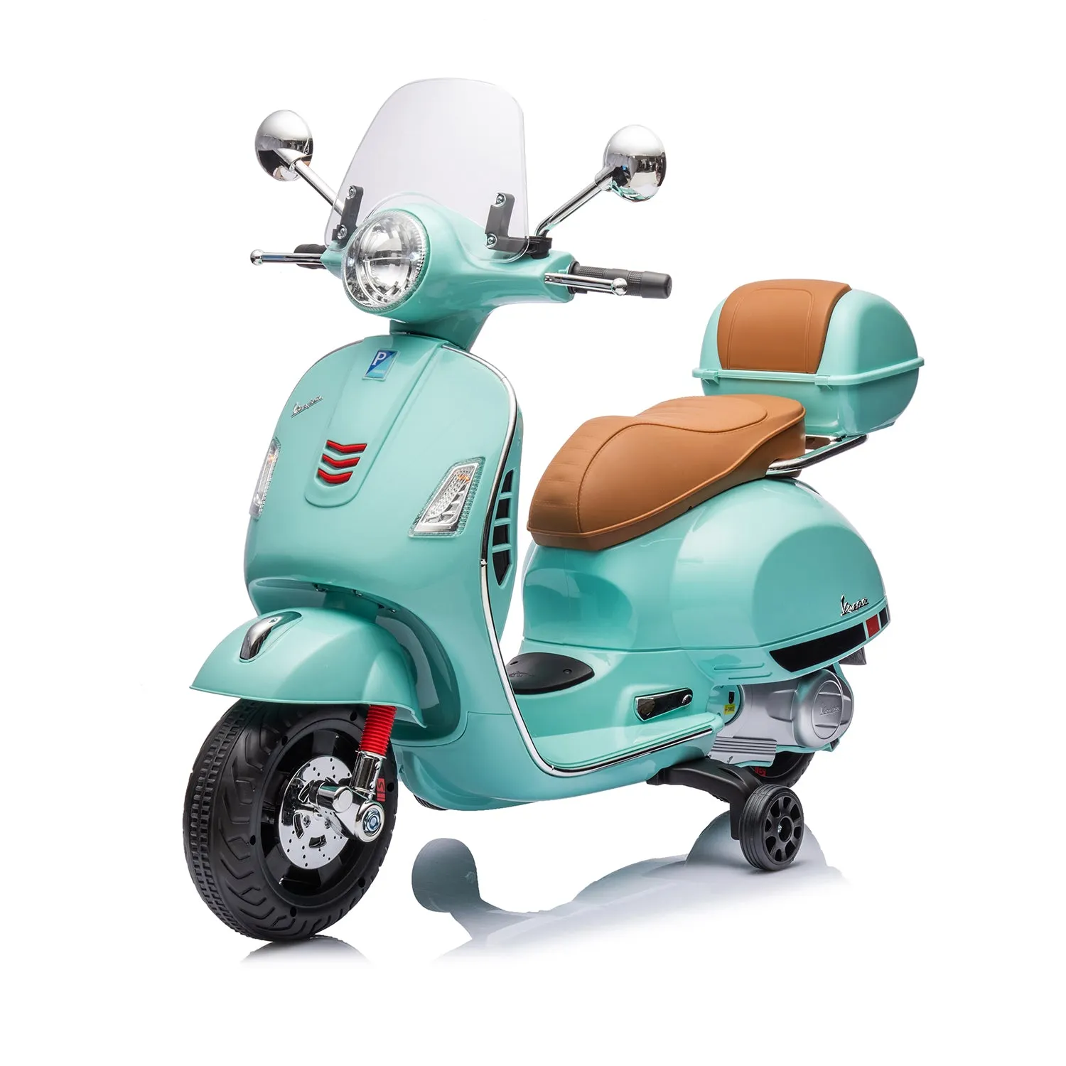 Vespa Elettrica per Bambini Verde con Luci e Musica 3+ Anni