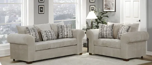 Verona Taupe Sofa and Loveseat set