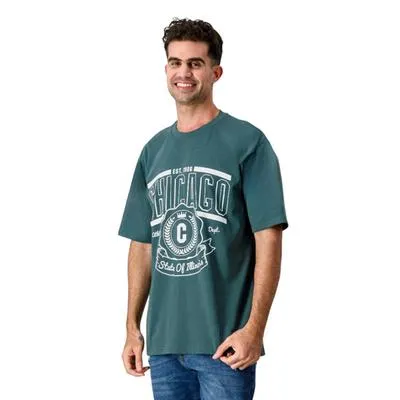 Playera Hummo Hombre Con Estampado Chicago