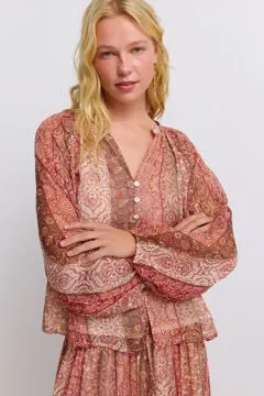 Blusa estampada paisley