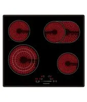 Wolkenstein WEB-C4-3KBG Glaskeramikkochfeld mit Aluminiumrahmen