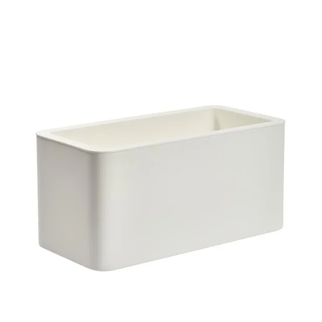 Coprivaso autoirrigante Divider NATERIAL in polipropilene bianco H 37.2 x L 39 x P 39 cm