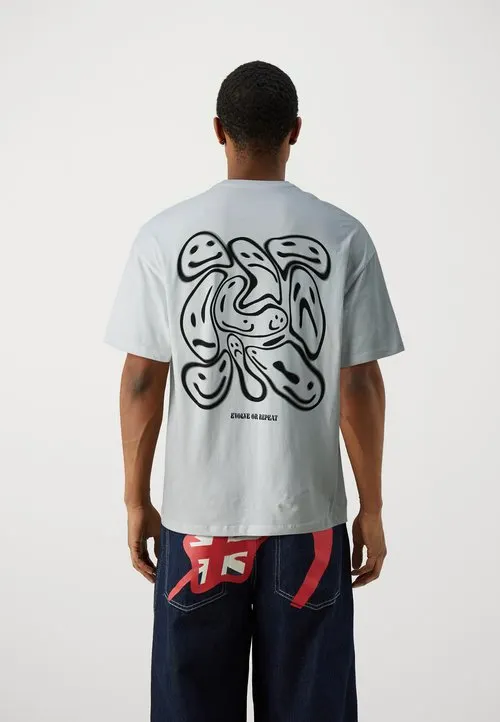 JORLAUGH TEE CREW NECK - T-shirts med print - white