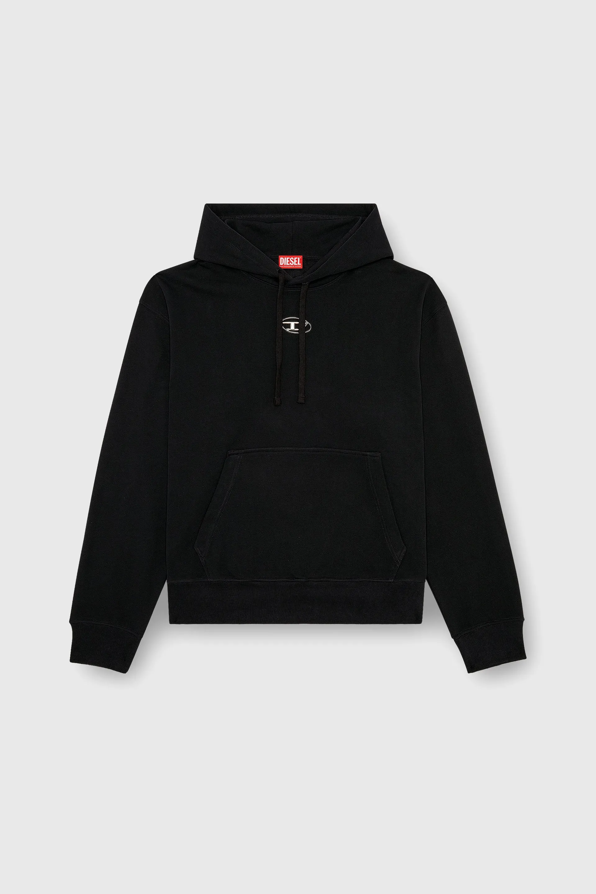 Oversized hoodie with metallic logo