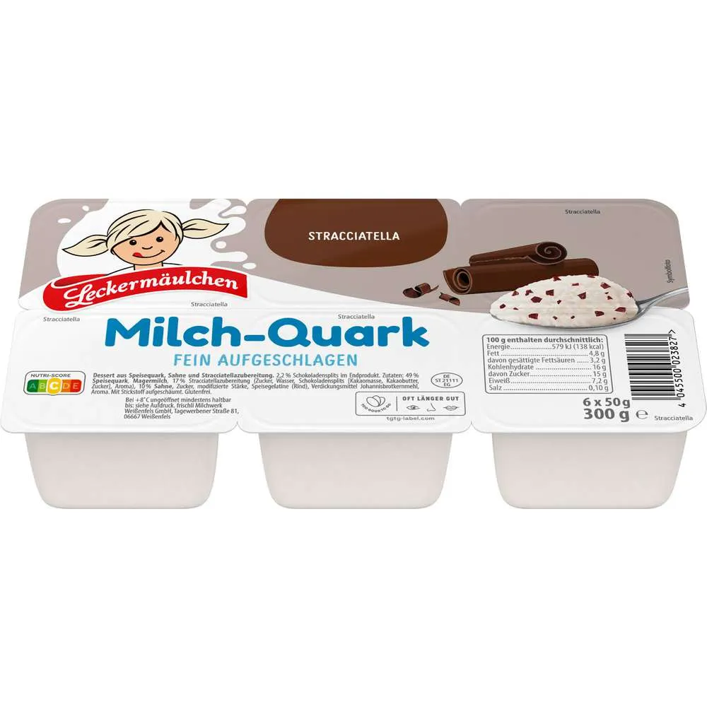 Leckermäulchen Milchquark Stracciatella