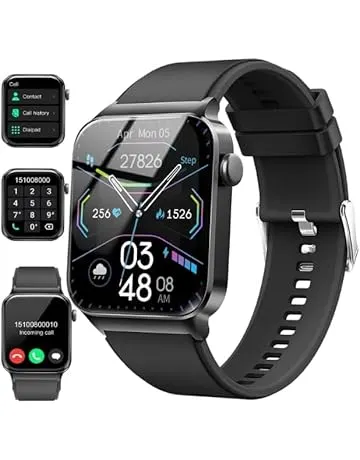 Smart Watch for Men Women(Answer/Make Calls), 2026 New 1.85" HD Smartwatch, Fitness Tracker with 110+ Sport Modes, IP68 Waterproof, Heart Rate/Sleep/Step Monitor, Activity Tracker for Android iOS