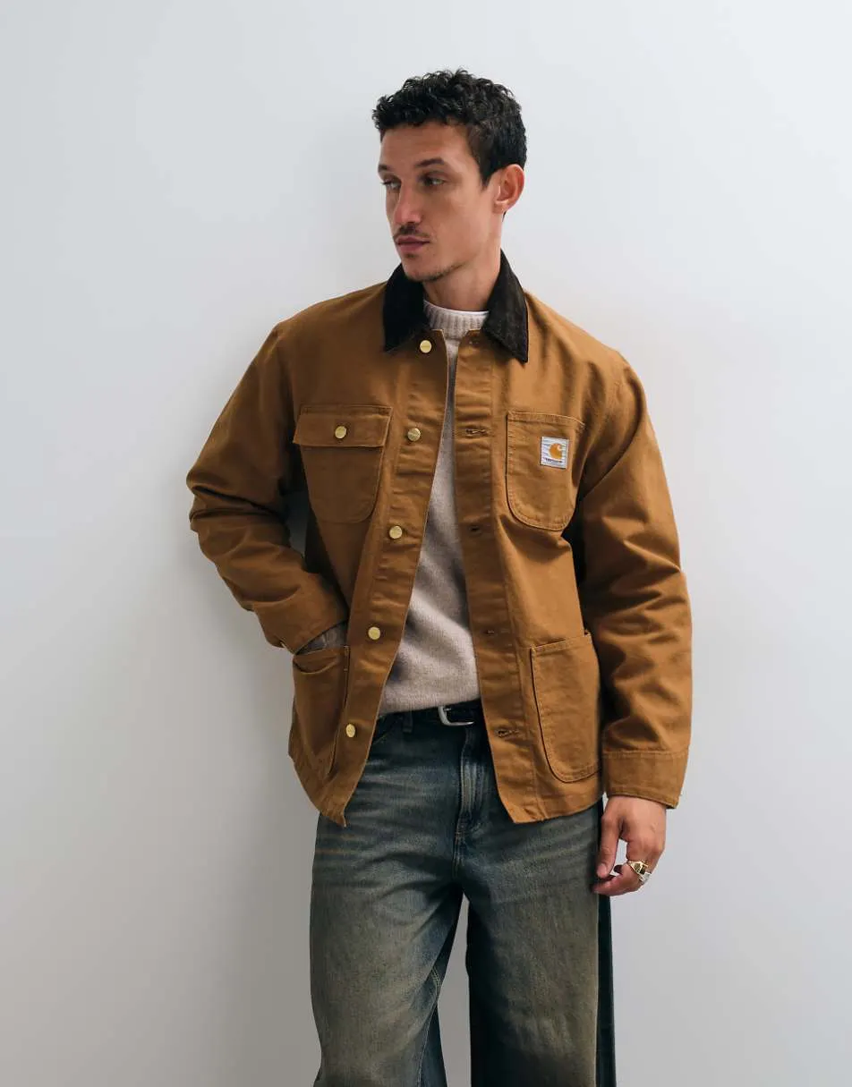 Carhartt WIP michigan coat in hamilton brown