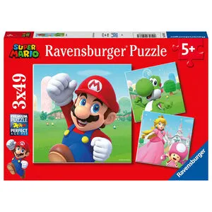 Puzzles 3 x 49 Pièces Super Mario