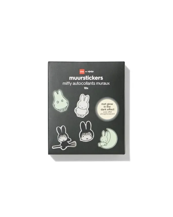 nijntje muurstickers glow-in-the-dark Halloween - 10 stuks