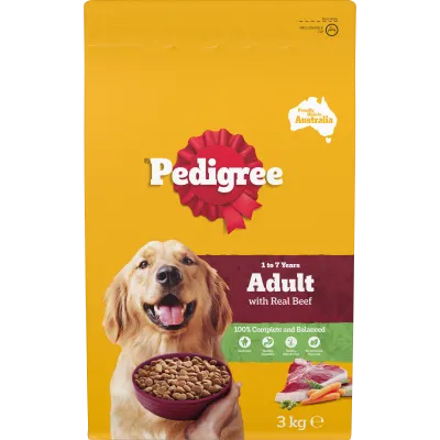 Pedigree Dry Dog Food 2.5kg/3kg