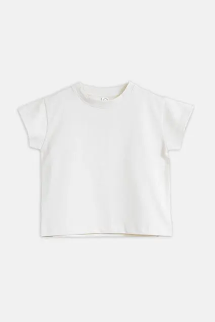 Kids effen katoenen T-shirt