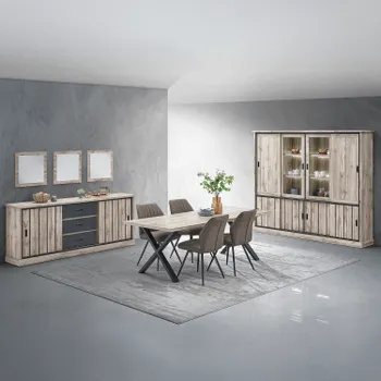 Glaskast VIENNA B238 Canyon Oak