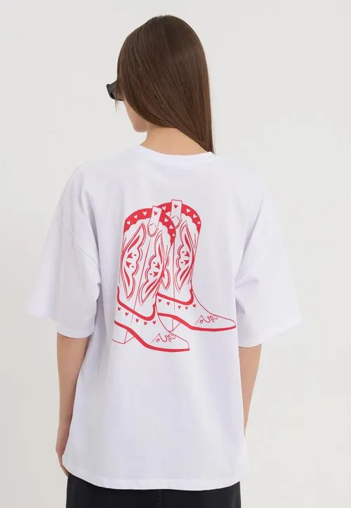 T-shirts med print - white