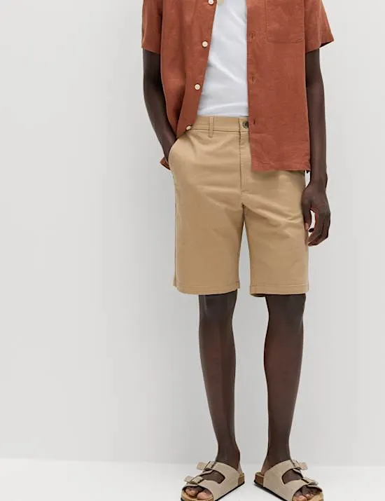 Loose Fit Stretch Chino Shorts