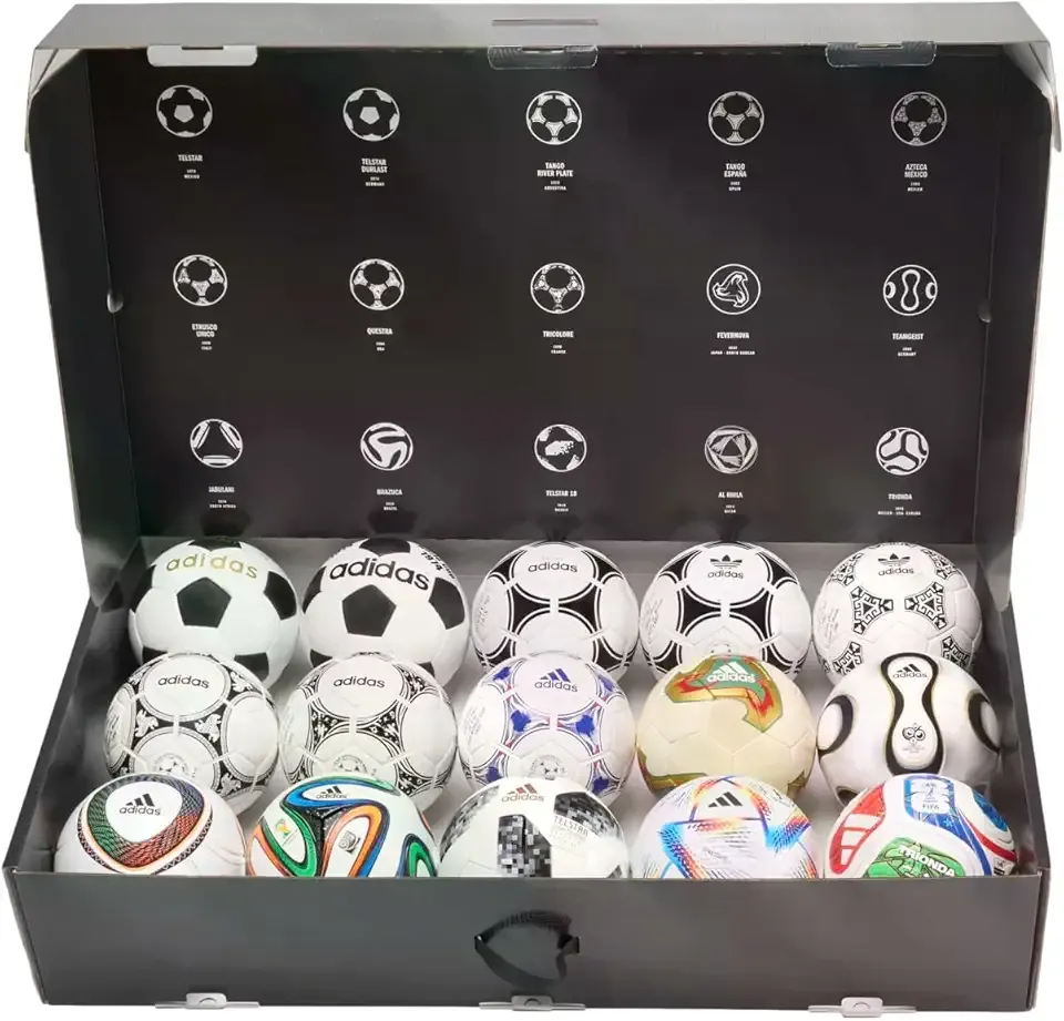 World Cup Historical Ball Set – Limited Edition Collection of Iconic World Cup Match Balls in Pro, Mini, and Club Variants