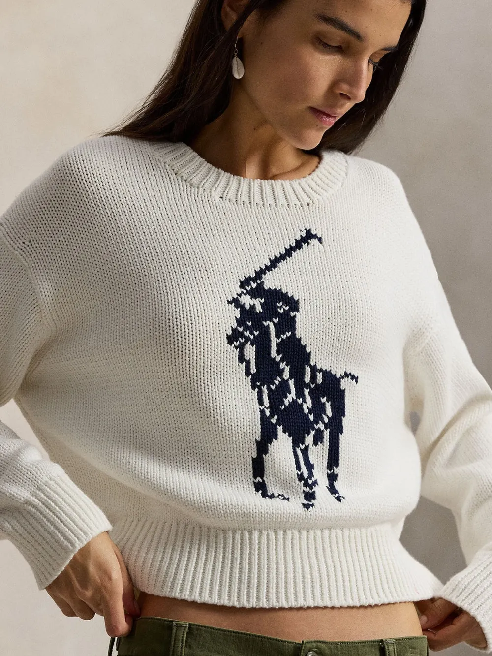 BIG PONY CREW SWEATER
