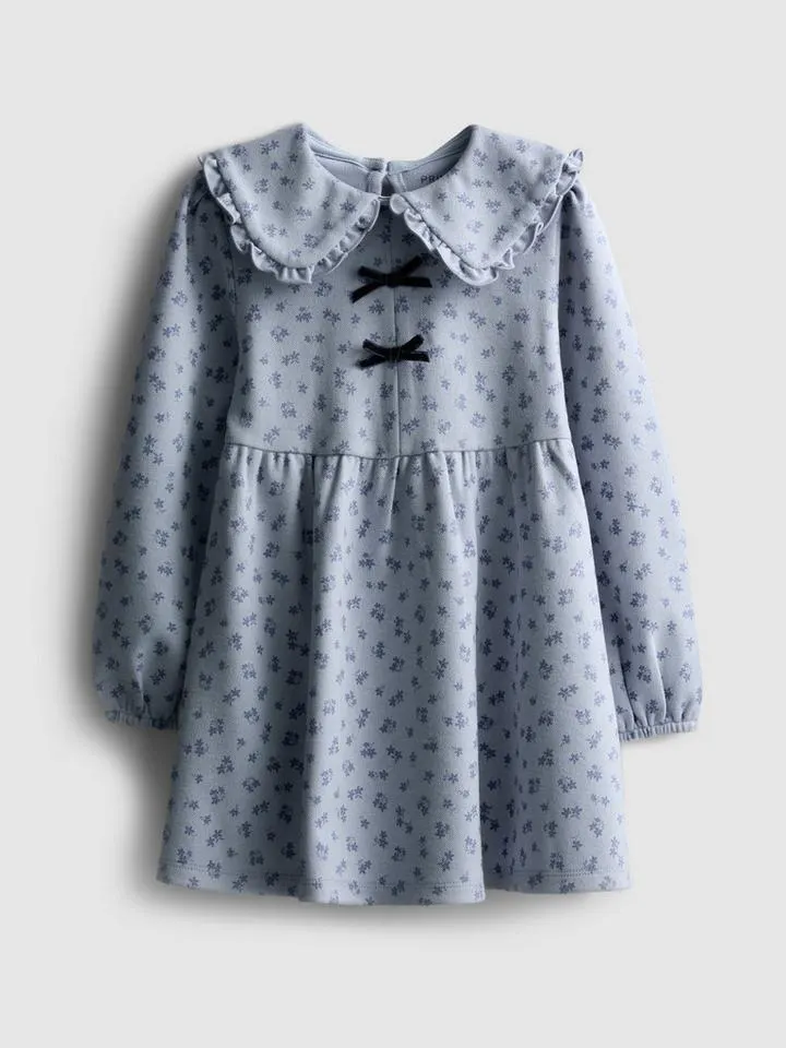 18 mois–8 ans | Robe à manches longues et petites fleurs