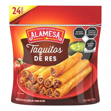 Taquitos de res 24 piezas