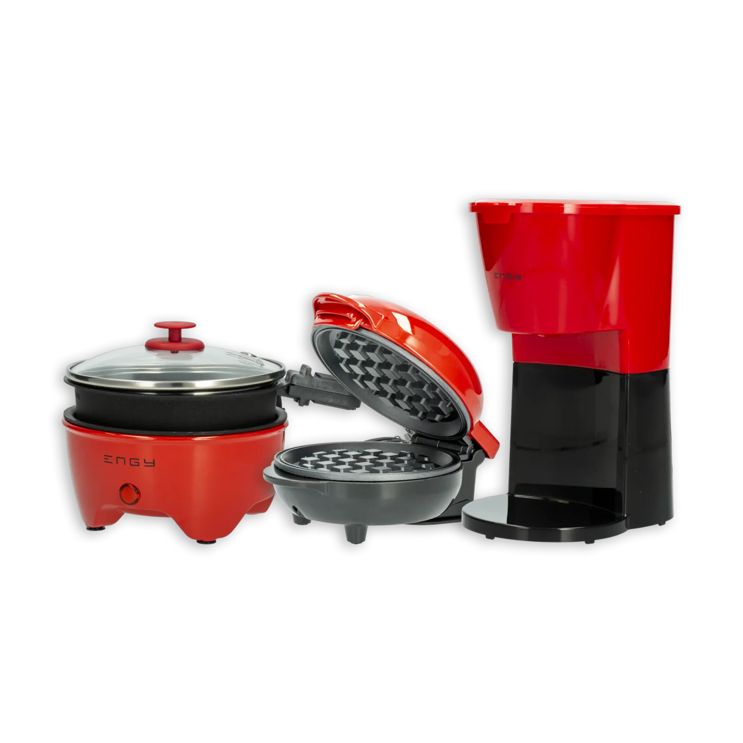 Pack Electrodomésticos Sartén Waflera Cafetera ENGY DIS-09125001R