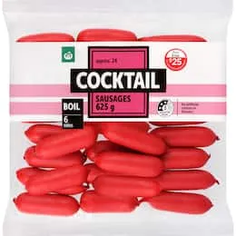Woolworths Cocktail Sausages 625g